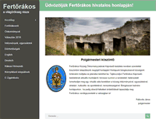 Tablet Screenshot of fertorakos.hu